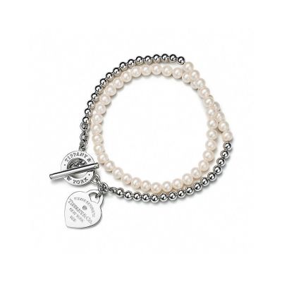 Tiffany Wrapped Pearl Bracelet 